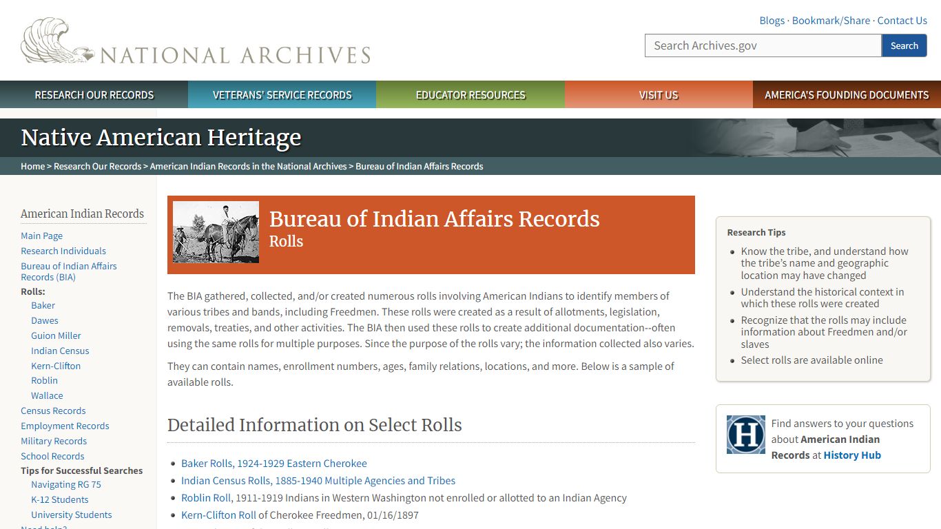 Bureau of Indian Affairs Records | National Archives